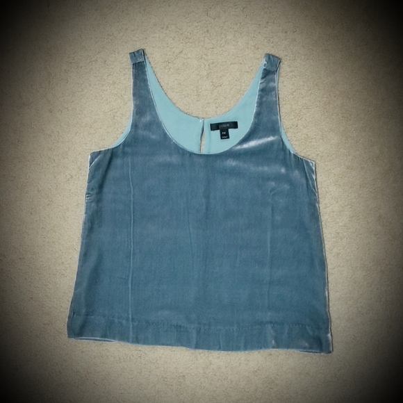 J.Crew Velvet Top - Picture 2 of 2